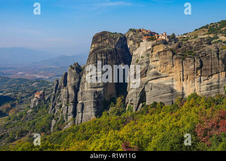 Kloster Varlaam, Meteora, UNESCO-Weltkulturerbe, Konglomerat Türme und Klöster, Griechenland Stockfoto