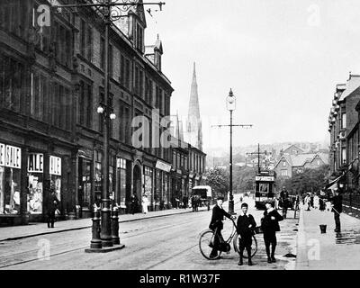 Preston New Road, Blackburn Anfang der 1900er Jahre Stockfoto