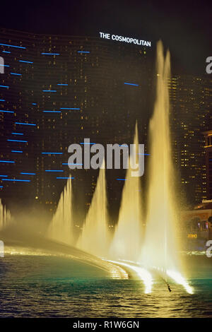 Springbrunnen des Bellagio, Las Vegas, Nevada, USA Stockfoto