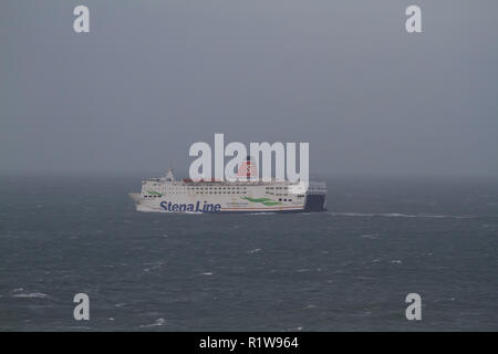 MS STENA EUROPA StenaLine Fähre, Fishguard, Wales auf dem Weg nach Rosslare in Irland Stockfoto