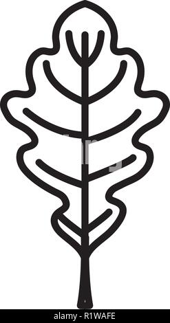 Trockene Blätter Symbol auf weißem Hintergrund, Vector Illustration Stock Vektor