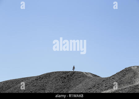 Wanderer in Death Valley National Park Stockfoto