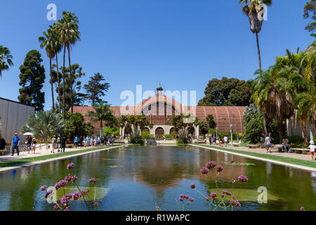 Das botanische Gebäude im Balboa Park, San Diego, California, United States. Stockfoto