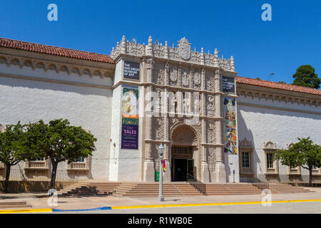 Die San Diego Museum der Kunst im Balboa Park, San Diego, California, United States. Stockfoto