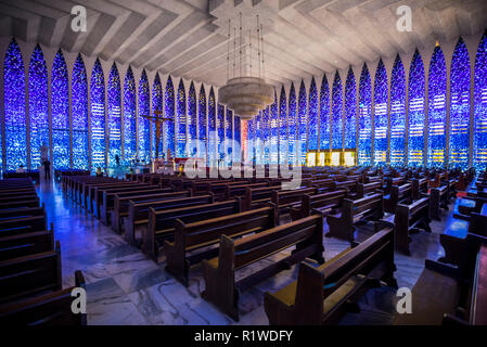 Santuário Dom Bosco, Don Bosco Kirche, Architekt Carlos Alberto Naves, Brasilia, Distrito Federal, Brasilien Stockfoto