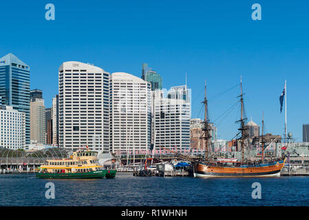 Sydney, Australien, von Darling Harbour gesehen. Stockfoto