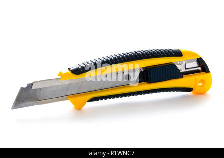 Schreibwaren Messer auf einem weissem Hintergrund Stockfoto