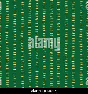 Gold Folie Streifen auf grünem nahtlose Weihnachten vektor Muster. Einfache Weihnachten Hintergrund. Horizontale golden Anschläge in vertikalen Linien. Für digitale Papier, Web Banner, Neues Jahr, Einladung, Feier Stock Vektor