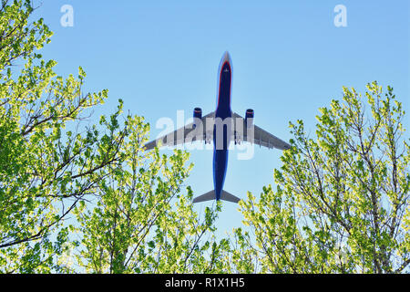 Sheremetyevo, Russland - 16. Mai. 2018. Airbus A330 der Fluggesellschaft Aeroflot Stockfoto