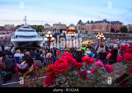 Samstag Sommer Event am Hafen in Victoria, BBC, Kanada Stockfoto