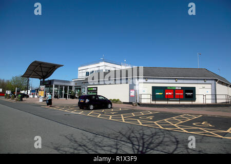 Der Northbound-seite von Charnock Richard Service Station auf der M6 in Lancashire, England Stockfoto