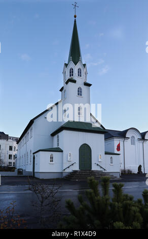 Die fríkirkjan í Reykjavík (der Freien Kirche in Reykjavik) Stockfoto