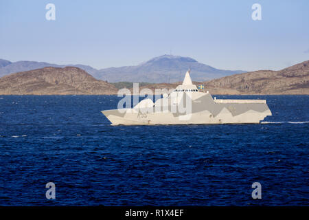 HSwMS Härnösand ein visby Klasse Korvette der Königlichen Schwedischen Marine Stockfoto