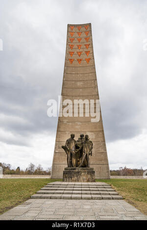 Ns-Konzentrationslager in Deutschland. Sowjetische Denkmal in Sachsenhausen Camp Stockfoto