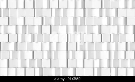 3D-Textur der Würfel drehen auf einem weißen Hintergrund. Stockfoto