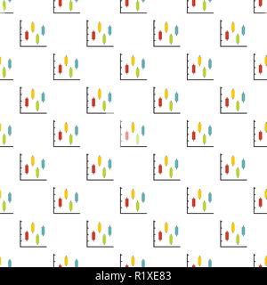Neues Diagramm Muster nahtlose im flachen Stil für jedes Design Stock Vektor