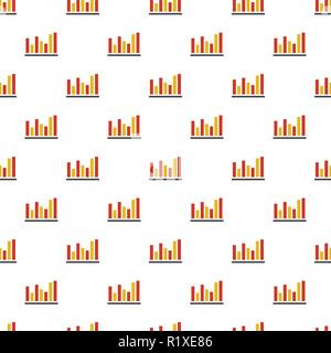 Neues Diagramm Muster nahtlose im flachen Stil für jedes Design Stock Vektor