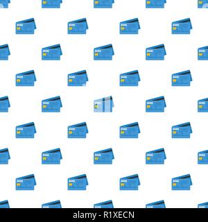 Kreditkarte Muster nahtlose im flachen Stil für jedes Design Stock Vektor