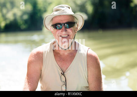 Mangrove schöner Ausflug auf dem Boot Stockfoto