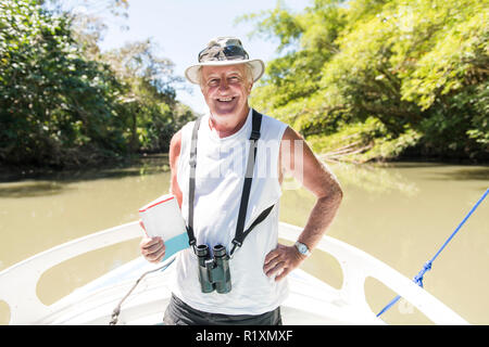 Mangrove schöner Ausflug auf dem Boot Stockfoto