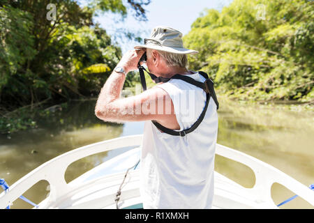 Mangrove schöner Ausflug auf dem Boot Stockfoto