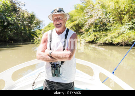 Mangrove schöner Ausflug auf dem Boot Stockfoto