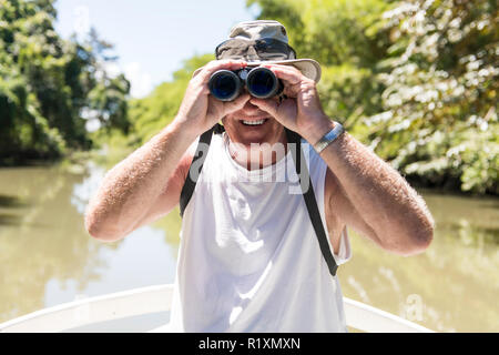 Mangrove schöner Ausflug auf dem Boot Stockfoto