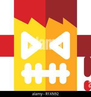 Halloween Feier Symbol Vorlage Stock Vektor