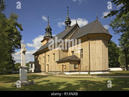 Kirche des Hl. Bischof Stanislaw in Gorecko Koscielne. Polen Stockfoto