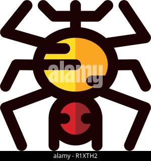 Halloween Feier Symbol Vorlage Stock Vektor