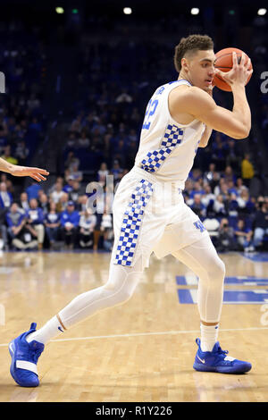 Lexington, Kentucky, USA. 14 Nov, 2018. Die Kentucky Reid Travis während ein NCAA Basketball Spiel zwischen den Kentucky Wildkatzen und der North Dakota Kampf gegen die Falken an der Rupp Arena in Lexington, Kentucky. Kevin Schultz/CSM/Alamy leben Nachrichten Stockfoto
