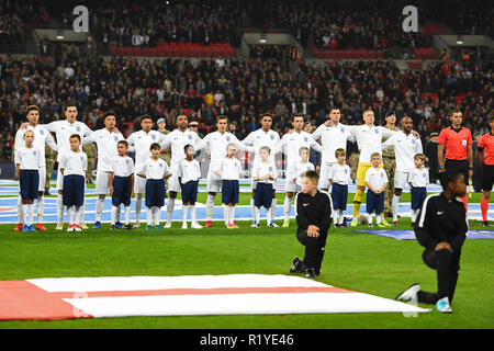 London. Vereinigtes Königreich. 15. November 2018. England während der internationalen Freundschaftsspiel zwischen England und USA im Wembley Stadion. Credit: MI Nachrichten & Sport/Alamy leben Nachrichten Stockfoto