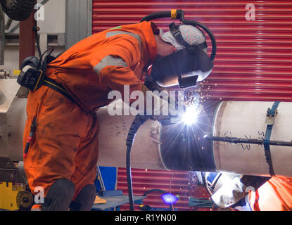 Schleifer offshore Stockfoto