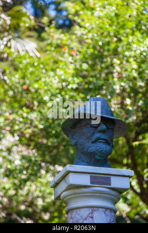 Eine Skulptur von Axel Munthe im Garten der Villa San Michele, Anacapri, Italien Stockfoto