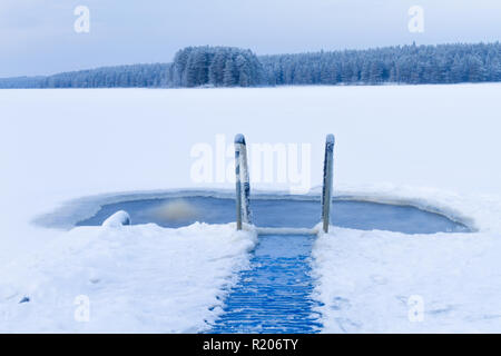 Eis von Kuhmo - Finnland. Stockfoto