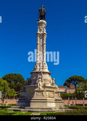 Albuquerque Denkmal im Garten von Alfonso de Albuquerque, Lissabon, Portugal, Europa Stockfoto