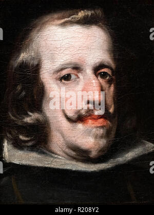 König Philipp IV. von Spanien durch Kreis von Diego Velazquez, Öl auf Leinwand, 1655 Stockfoto