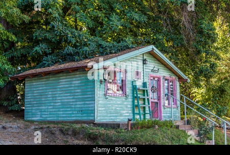 Kleines Restaurant in San Carlos de Bariloche Stockfoto