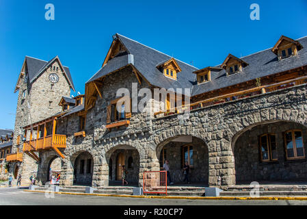 Stadtplatz im Civic Center von San Carlos de Bariloche Stockfoto