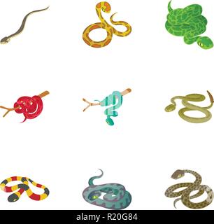 Serpentine Symbole, Cartoon Stil Stock Vektor