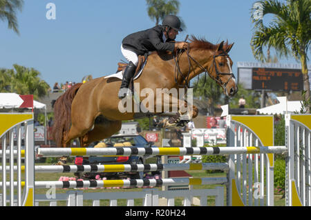 Norman Dello Joio (USA), Malcolm, Winter Equestrian Festival, Wellington, Florida, im Februar 2007, WEF-Challenge Cup Runde V Stockfoto