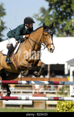 Anne Kursinski (USA), Lorenzo, Winter Equestrian Festival, Wellington, Florida, im Februar 2007, WEF-Challenge Cup Runde V Stockfoto