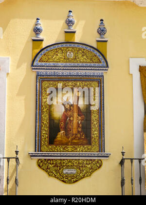 Dekorative Fliesen. Sevilla. Andalusien. Spanien Stockfoto