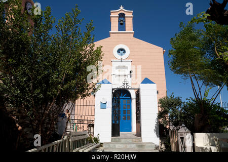 Kirche der Heiligen Dreifaltigkeit korissia kea Kykladen Griechenland Stockfoto