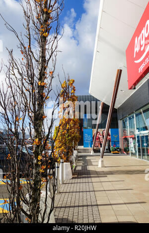 Retail Park, Geschäfte in Edinburgh. Stockfoto