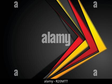Abstrakt rot, orange und schwarz Corporate vector Hintergrund Stock Vektor