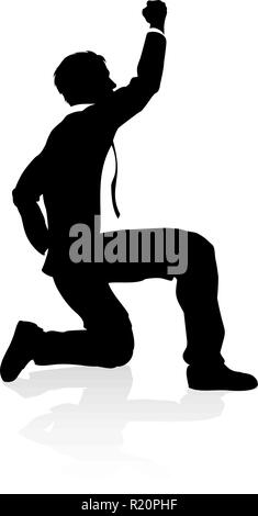 Business Person Silhouette Stock Vektor