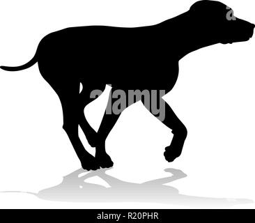 Hund Silhouette Haustier Stock Vektor