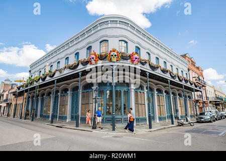 Eindruck des Französischen Viertels in New Orleans, LA Stockfoto