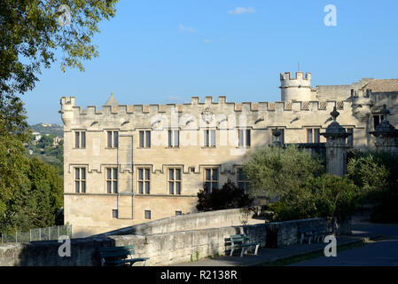 Musée du Petit Palais, während das Papsttum in Avignon, Avignon Provence 1318-20. Jetzt ein Museum und eine Kunstgalerie. Stockfoto